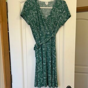 Kaileigh Teal Floral Midi Dress